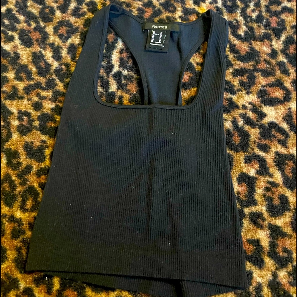 Forever 21 black crop top!